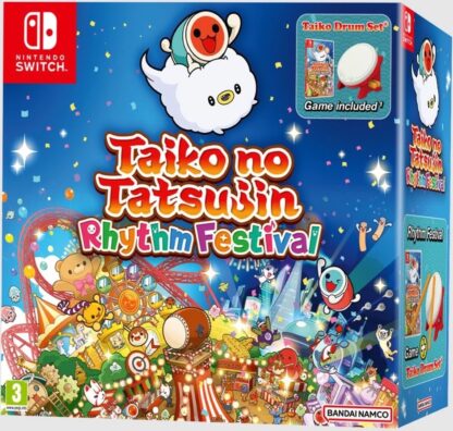 Taiko No Tatsujin Rhythm Festival + Taiko Drum Set (輸入版) - Nintendo Switch